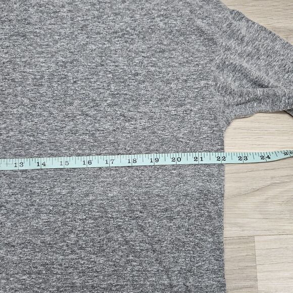 Madewell Womens Gray Solud Tshirt Small Longsleeve Oversized - Picture 4 of 8